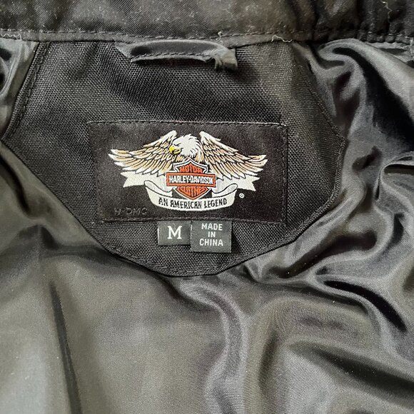 Women’s Harley Davidson Black Leather FXRG Heavy Layer Jacket Med #98520-05VW - Picture 11 of 16